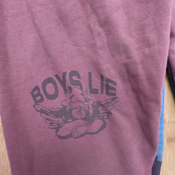 Boys Lie Radioactive Angels Remix High Rise Sweatpants Size Medium Lounge Street - Picture 3 of 7